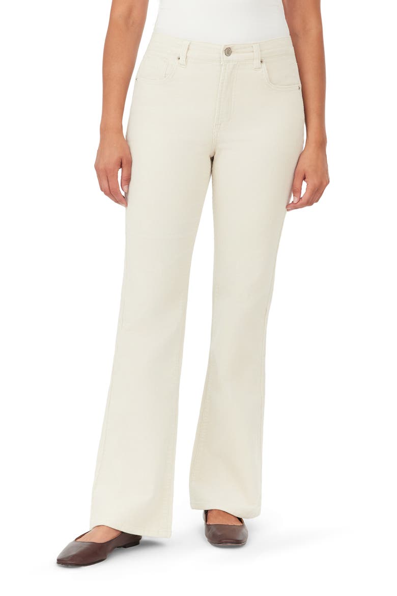 The Natalie High Waist Bootcut Corduroy Pants, Main, color, ALMOND MILK CORD