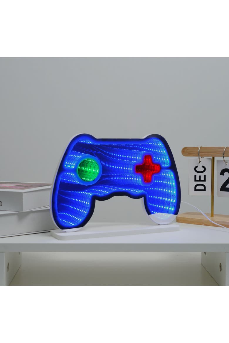 Neon Art Infinity Lights Wall & Desk Sign, Alternate, color, Gamer