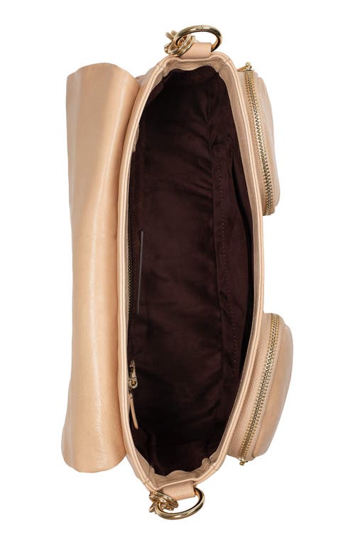 Jeffrey Campbell Night Out Leather Shoulder Bag In Natural