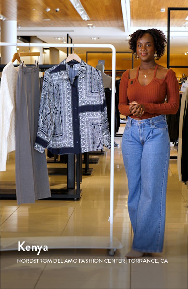 Satin Button-Up Top, sales video thumbnail