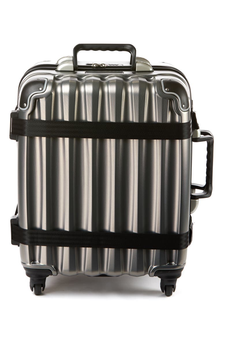 Petite 8-Bottle Wine & Spirits Suitcase, Main, color, Silver