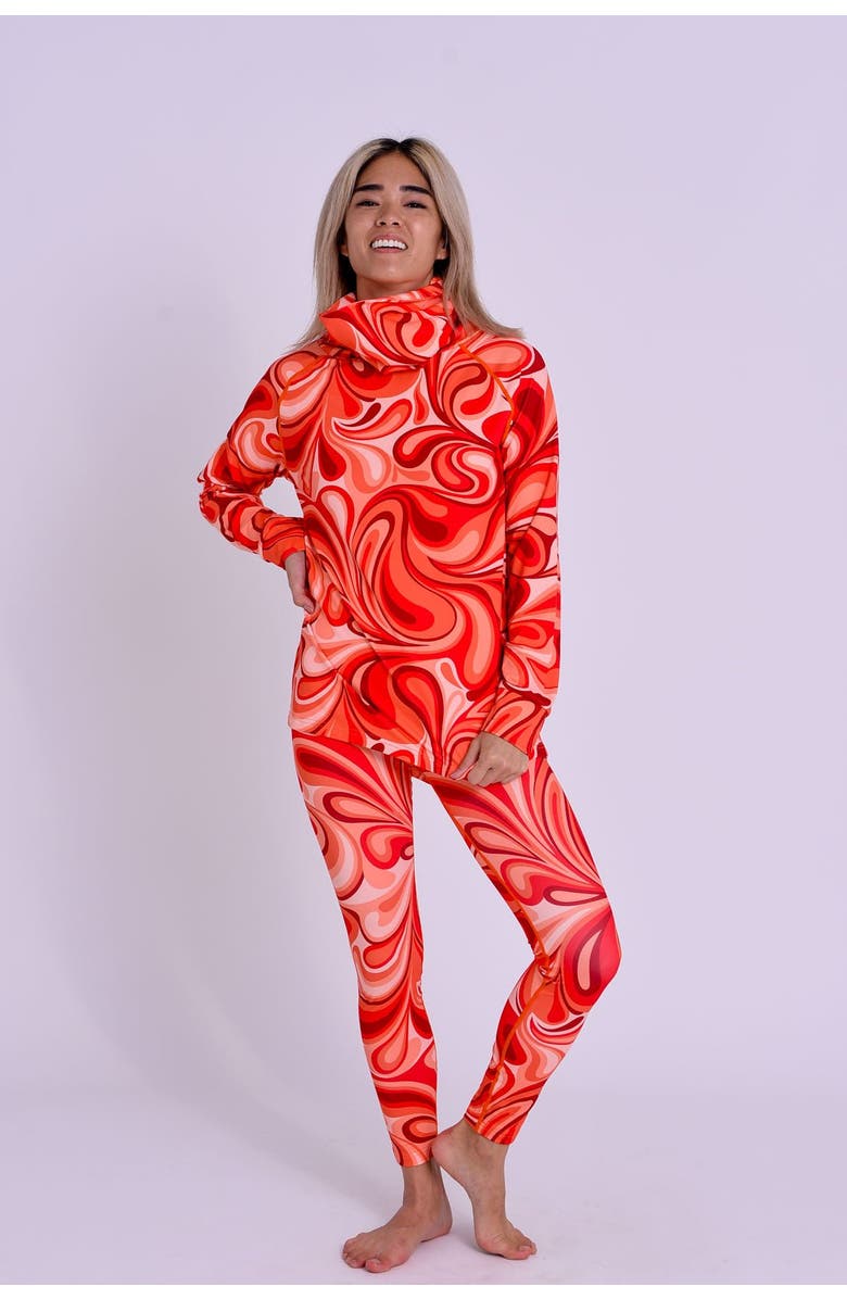 OOSC High Neck Baselayer Top - Shagadelic Baby! Women's, Alternate, color,