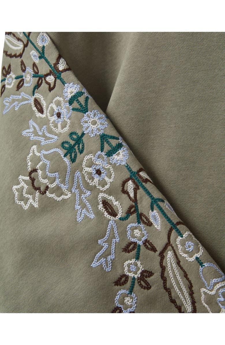 Embroidered Hooded Sweatshirt
