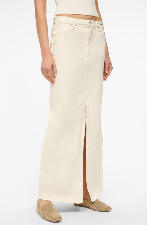 Staud X Wrangler The Maxi Skirt In Cream