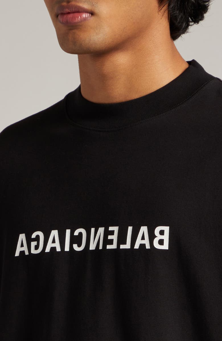 Balenciaga Gender Inclusive Medium Fit Logo Graphic T-Shirt, Alternate, color, 