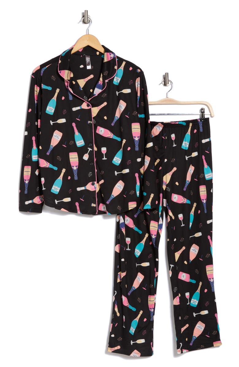 PJ COUTURE Print Long Pajamas, Alternate, color, 