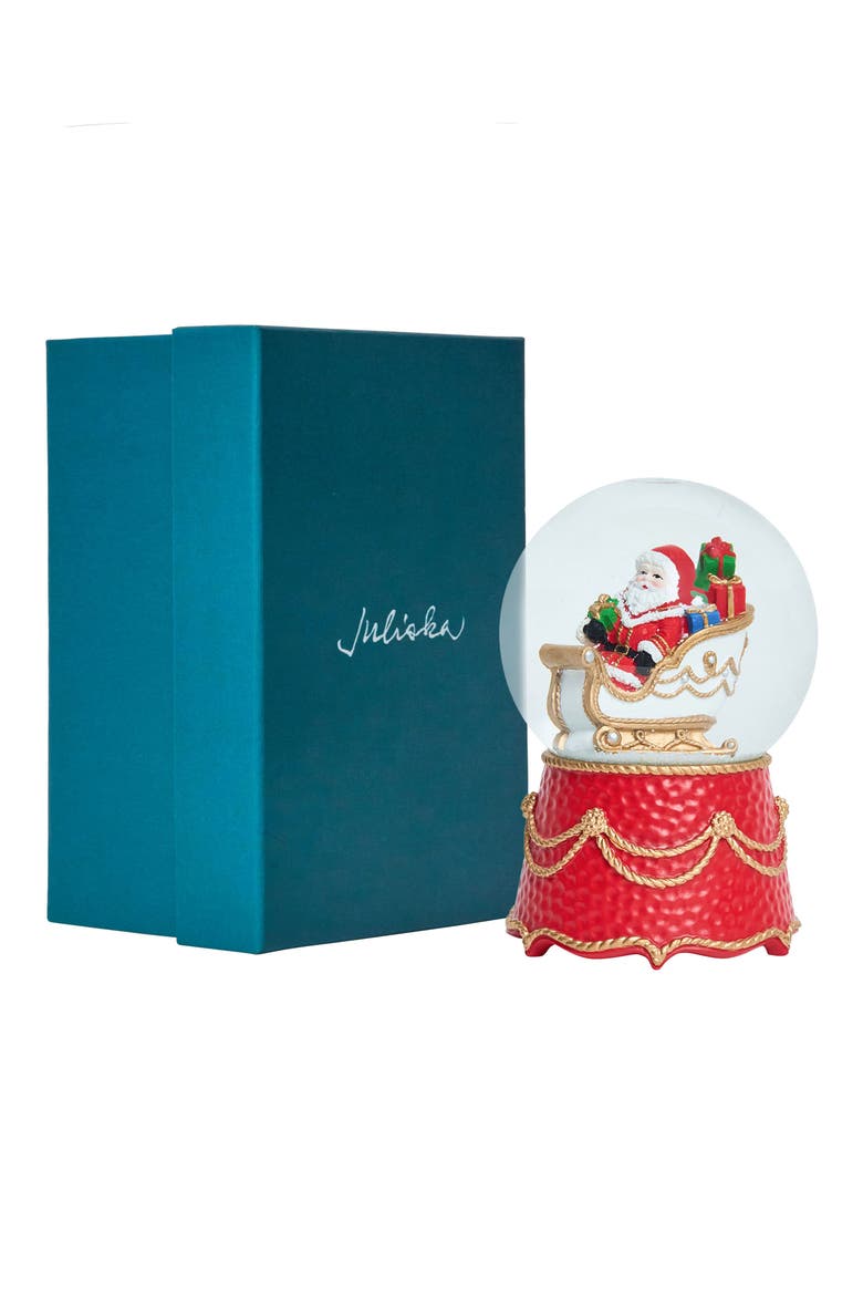 Berry and Thread Santa Snow Globe, Alternate, color, MULTI