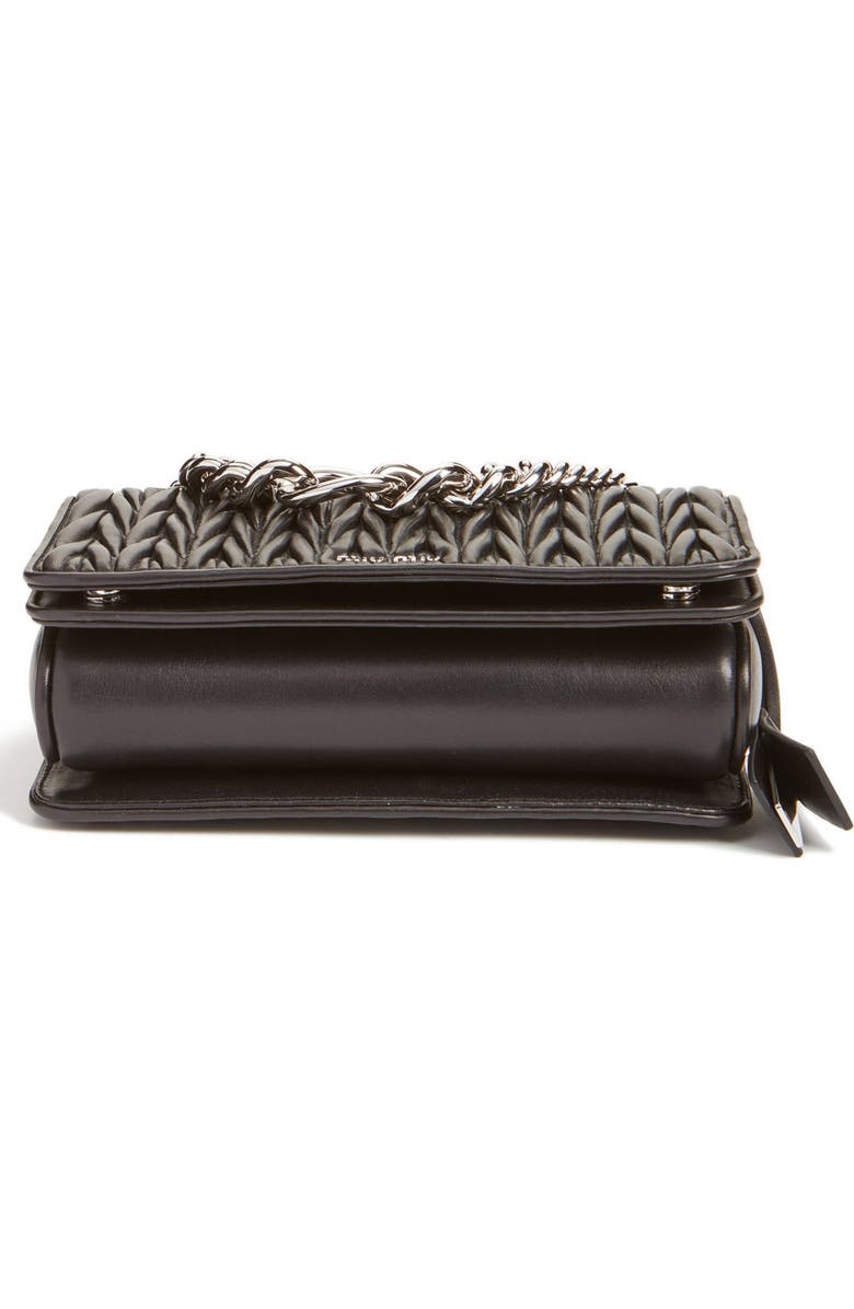 Miu Miu 'Club' Matelassé Leather Shoulder Bag, Alternate, color,