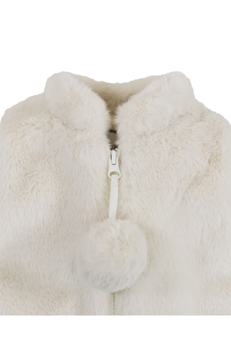 Widgeon Faux Fur Zip Front Vest, Alternate, color, Vanilla Layer Cake