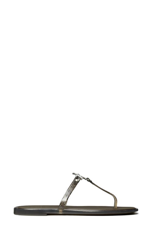 Tory Burch Roxanne Jelly Thong Sandal In Gray