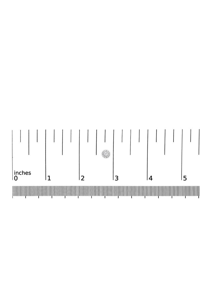 Haus of Brilliance 14K White Gold 1/2 Ct Lab-Grown Diamond Halo Stud Earring, Alternate, color, White