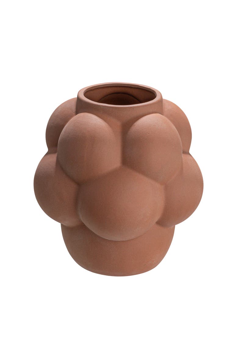 Bulbous Vase with Raised Dots, Main, color, Orange