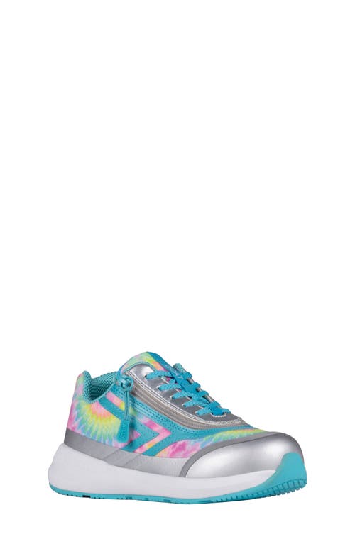 BILLY Footwear Kids' Billy Goat Sneaker in Rainbow Tie Dye 