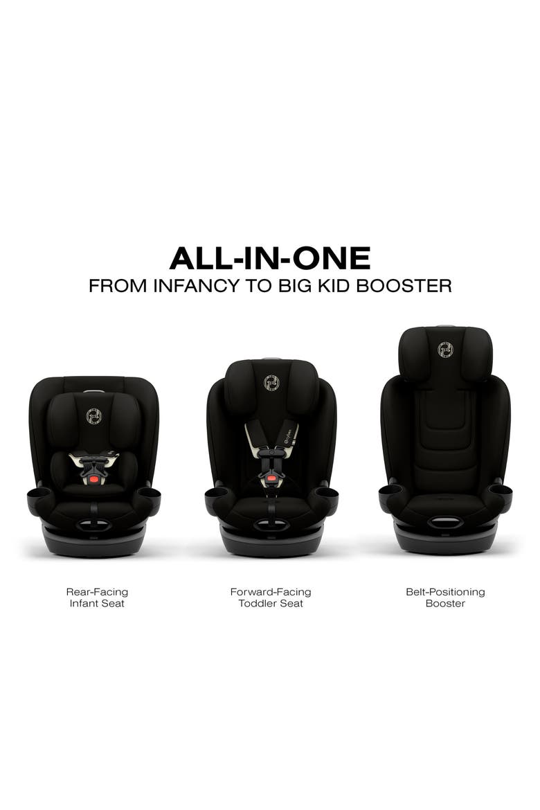 Callisto G 360 Select All-in-One Car Seat, Alternate, color, BLACK