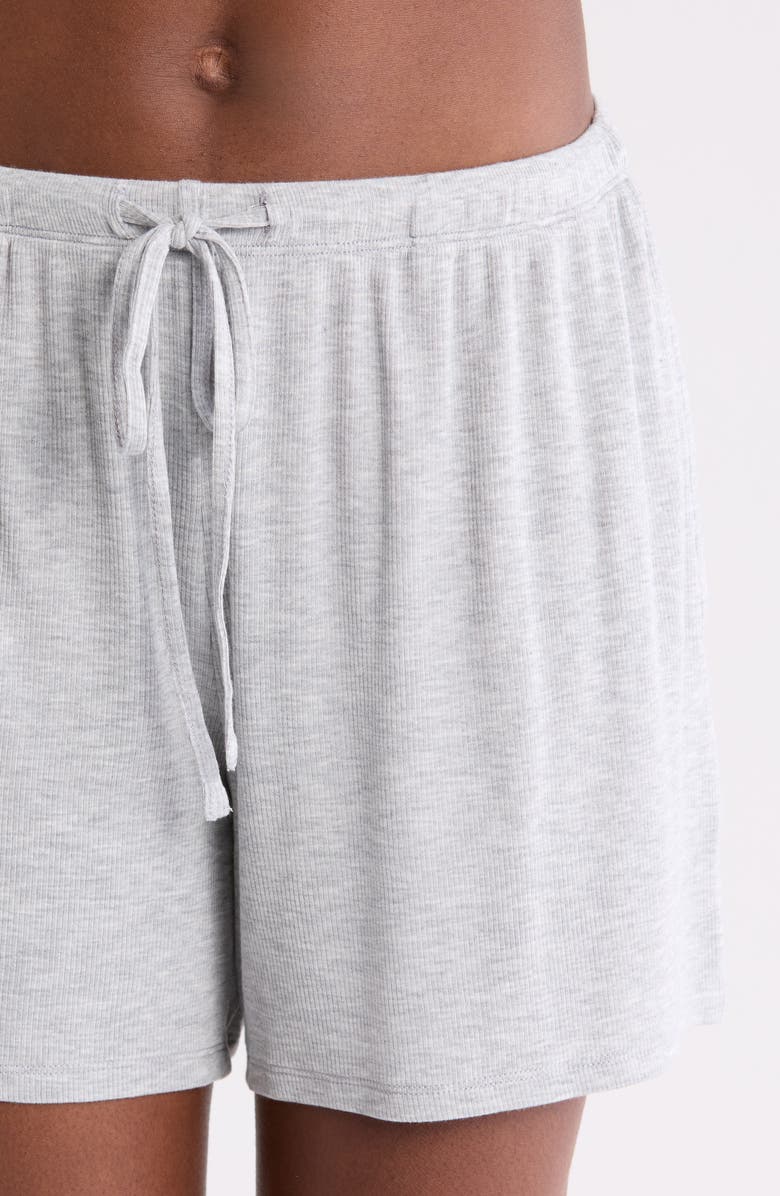 Nordstrom Moonlight Eco Easy Rib Short Pajamas, Alternate, color, Grey Heather