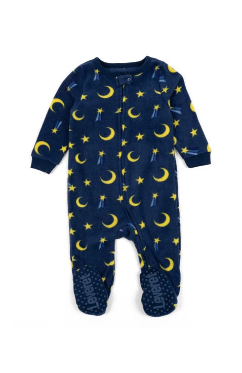 Footed Fleece Printed Matching Family Holiday Pajamas (Baby)