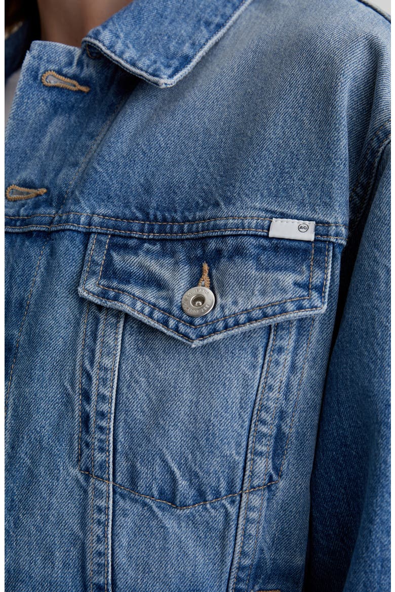 Ramie Denim Jacket, Alternate, color, STOCKHOLM