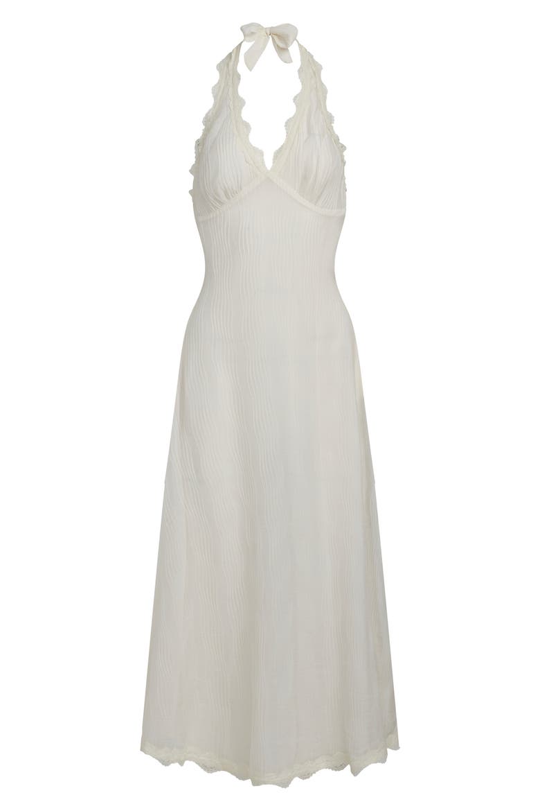 Stars Align Halter Midi Dress, Alternate, color, CREAM
