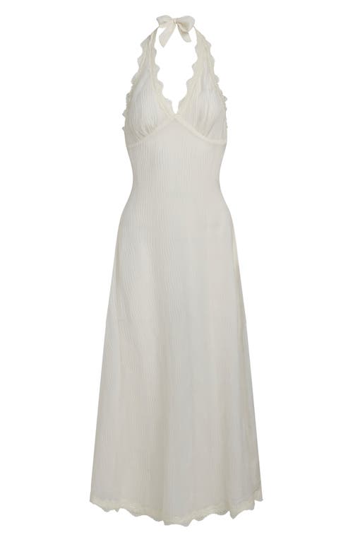 Lioness Stars Align Halter Midi Dress In White