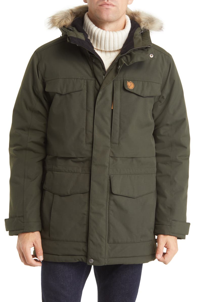Fjällräven Nuuk Parka with Faux Fur Trim, Alternate, color, 