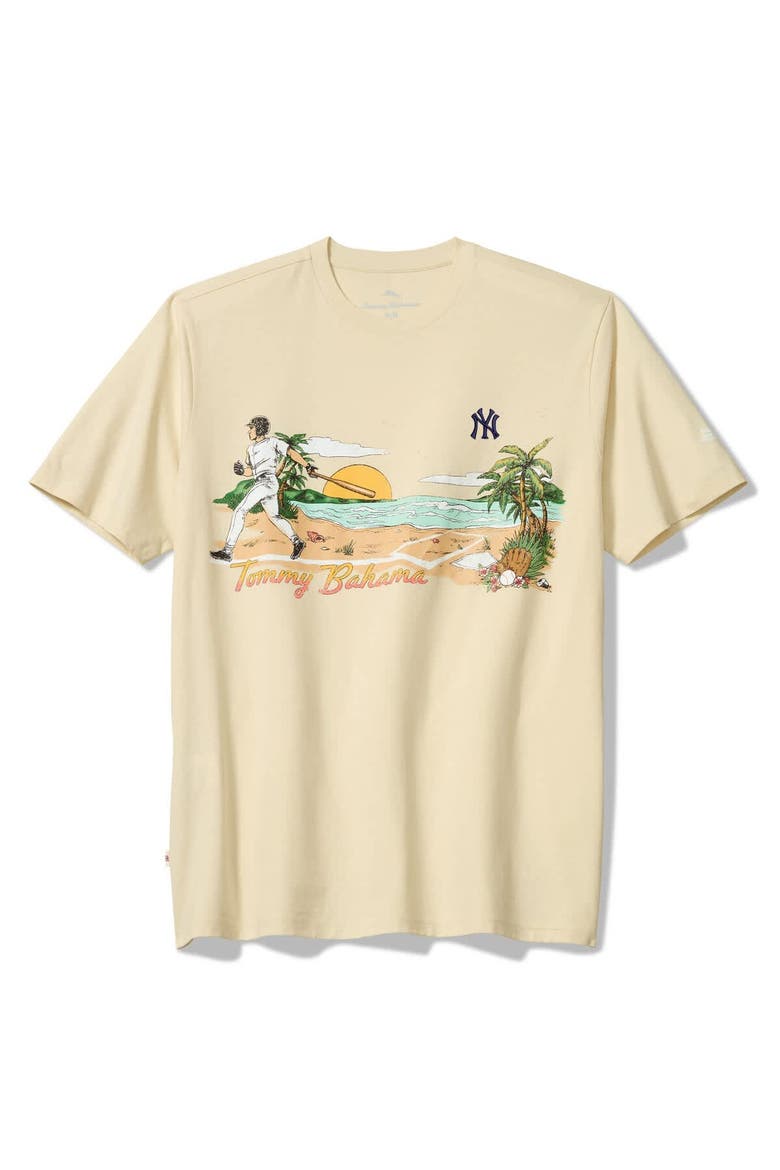 Cream New York Yankees Sunset Slugger T-Shirt, Main, color, Cream