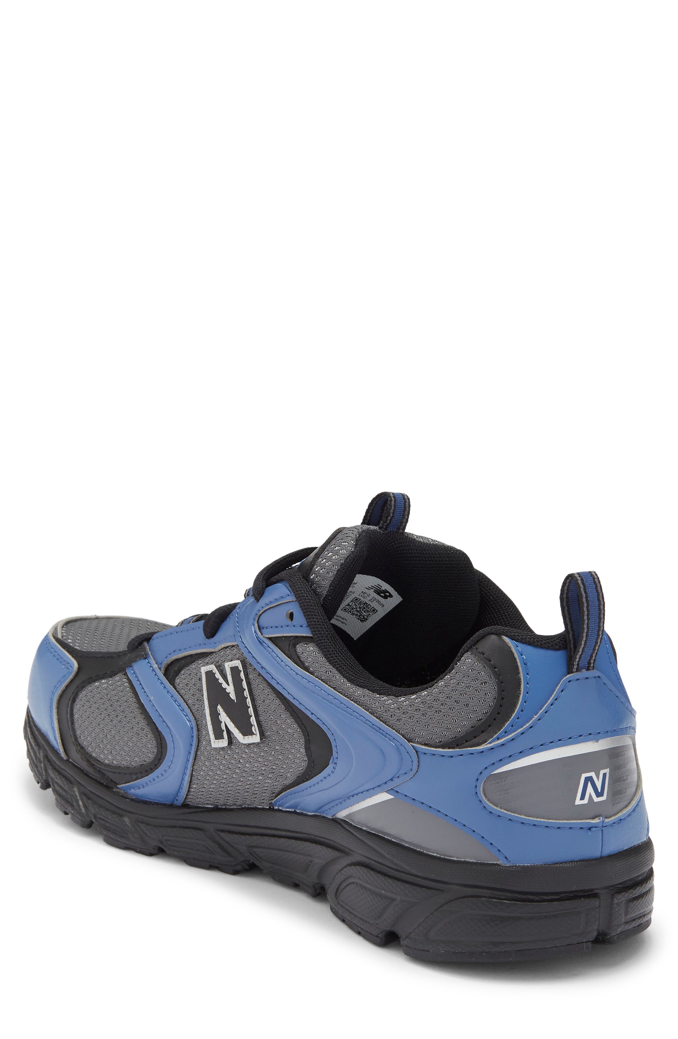 New Balance 408 Running Shoe, Alternate, color, Castlerock/ Black