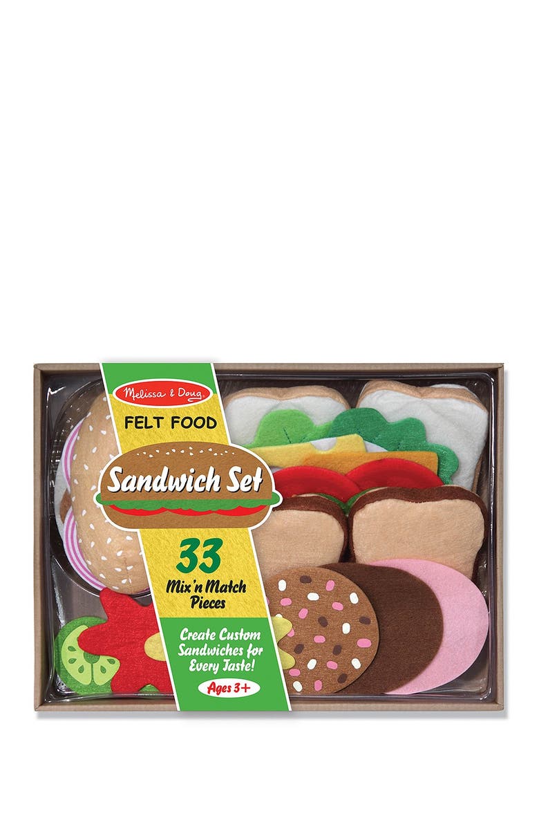 Melissa & Doug Felt Food - Sandwich Set, Main, color, 