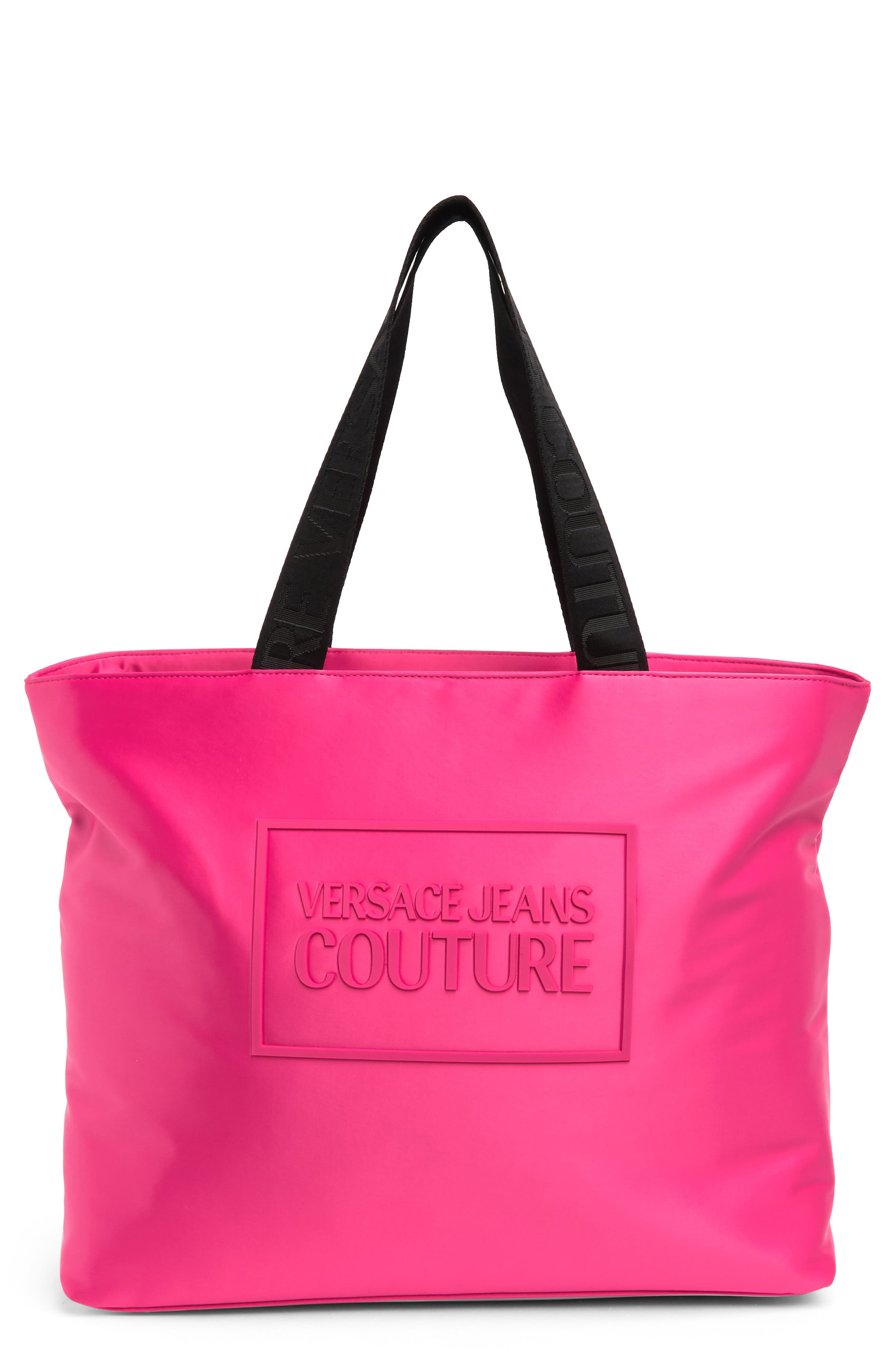 Versace Jeans Sporty Top Handle Tote Bag, Main, color, 