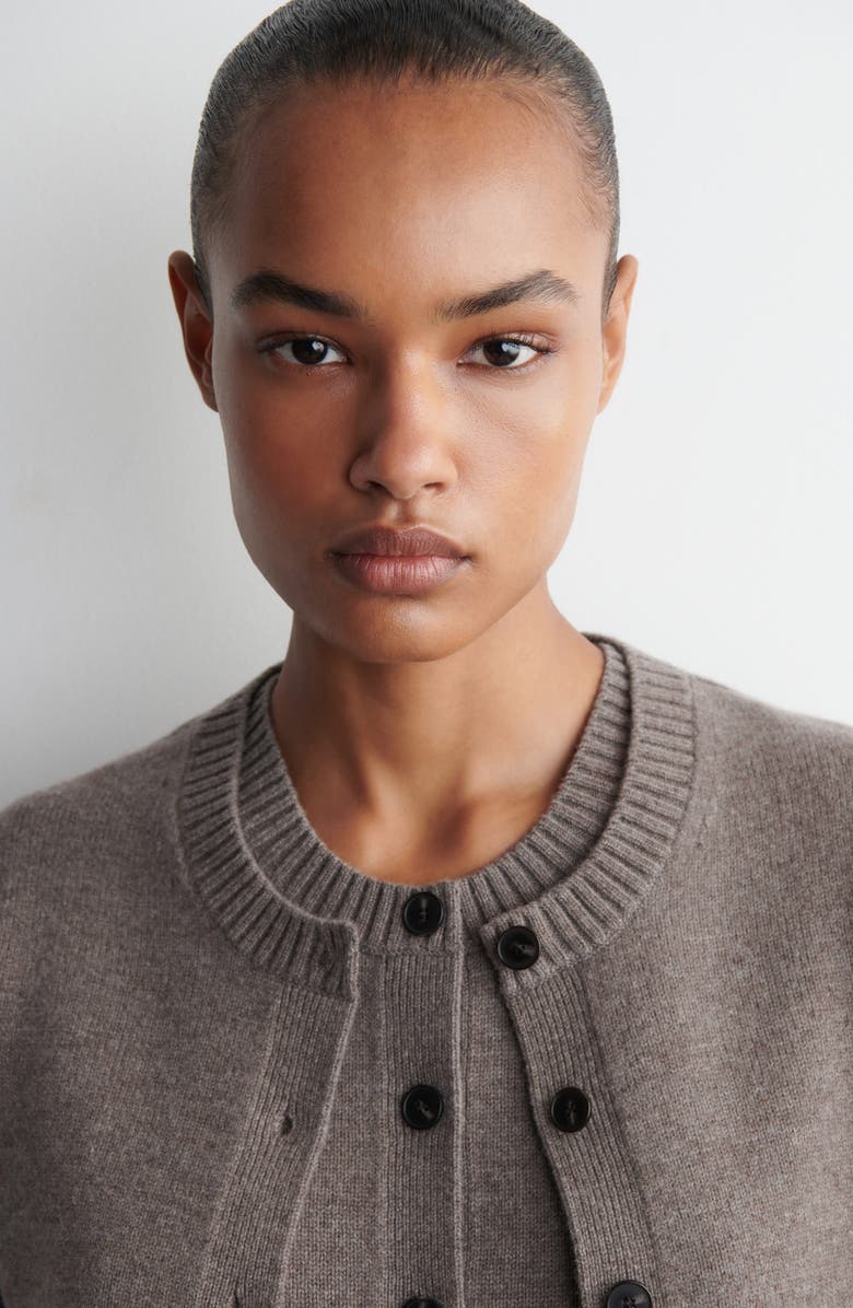 COS Celtis Merino Wool Button-Up Vest, Alternate, color,