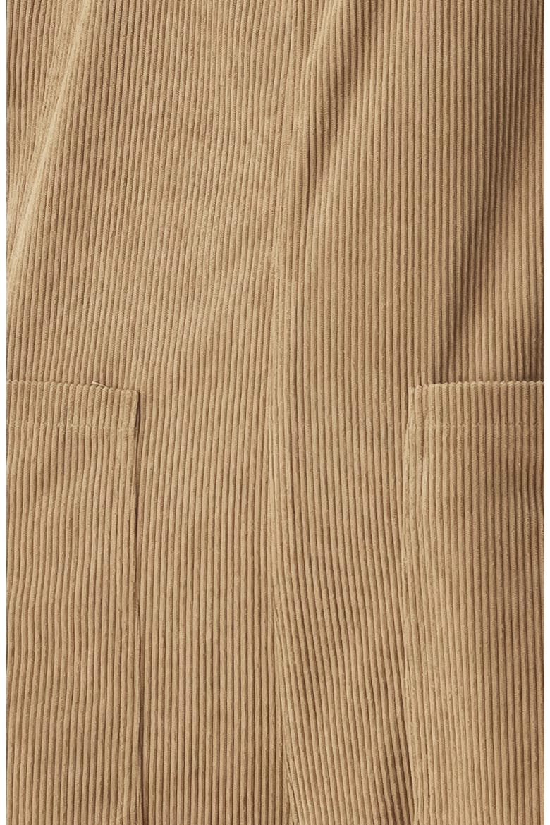 Wide Leg Corduroy Jumpsuit, Alternate, color, BROWN
