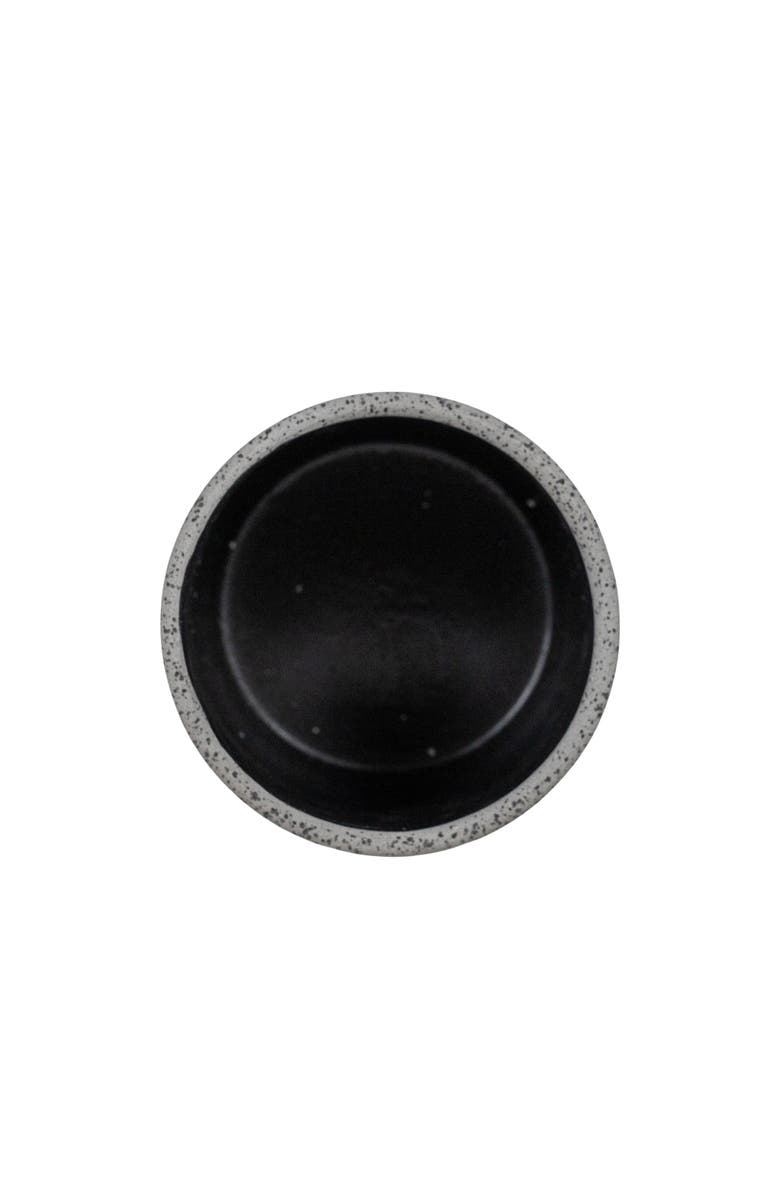 Foreside Home and Garden Textured Black Stoneware Planter, Alternate, color, Black