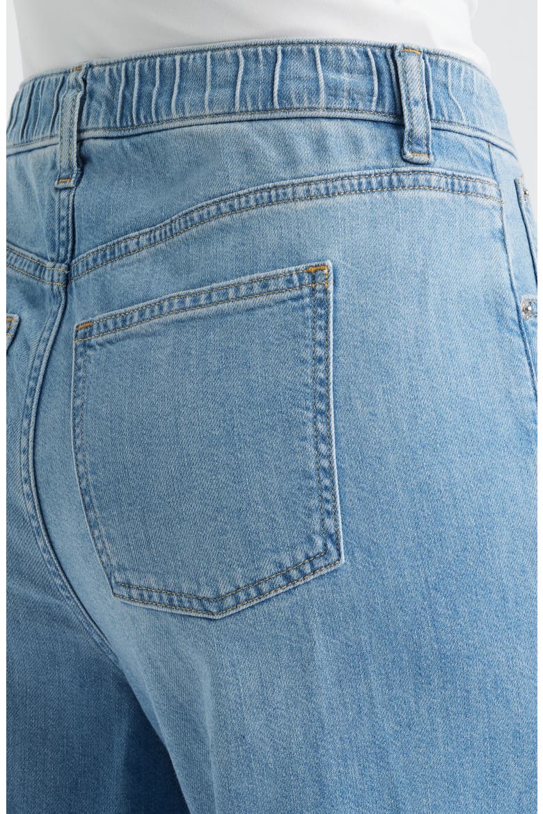 SPANXsupersmooth™ Authentic 360 Lightweight High Waist Super Wide Leg Jeans, Alternate, color, SEASIDE BLUE