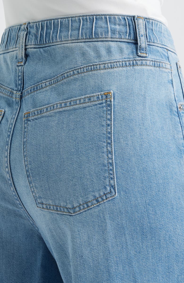 SPANX<sup>®</sup> SPANXsupersmooth<sup>™</sup> Authentic 360 Lightweight High Waist Super Wide Leg Jeans, Alternate, color, Seaside Blue