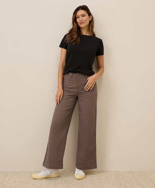 PACT PACT ORGANIC STRETCH TWILL WIDE LEG PANT