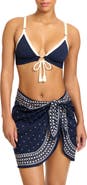 Robin Piccone Juno Print Cotton Cover-Up Pareo