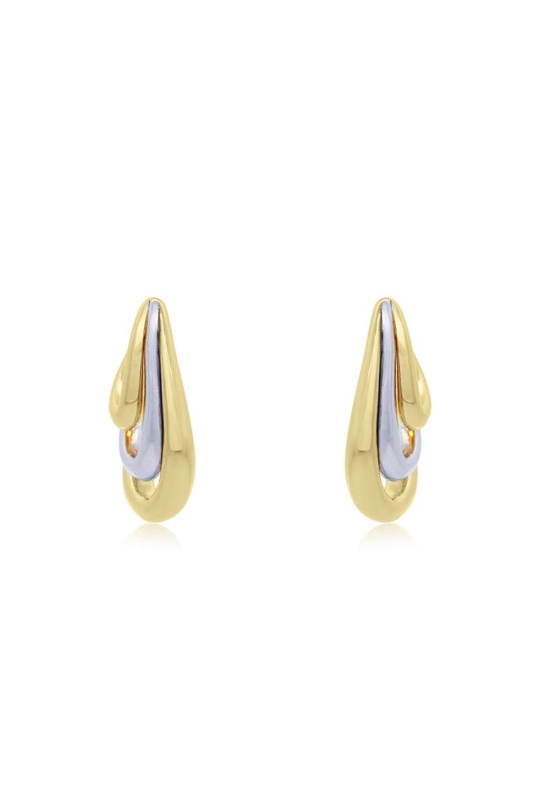 Two-Tone Trio Hoop Earrings, Alternate, color, Two Tone