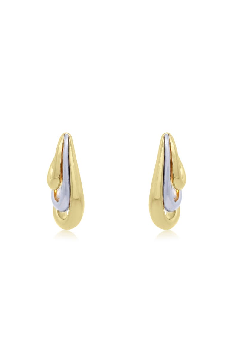 The Lovery Fine Jewelry Two-Tone Trio Hoop Earrings, Alternate, color, Two Tone