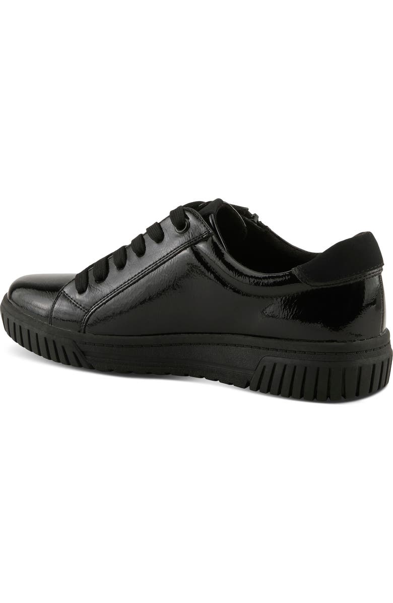 Spring Step Jamia Water Resistant Sneaker, Alternate, color, Black Patent