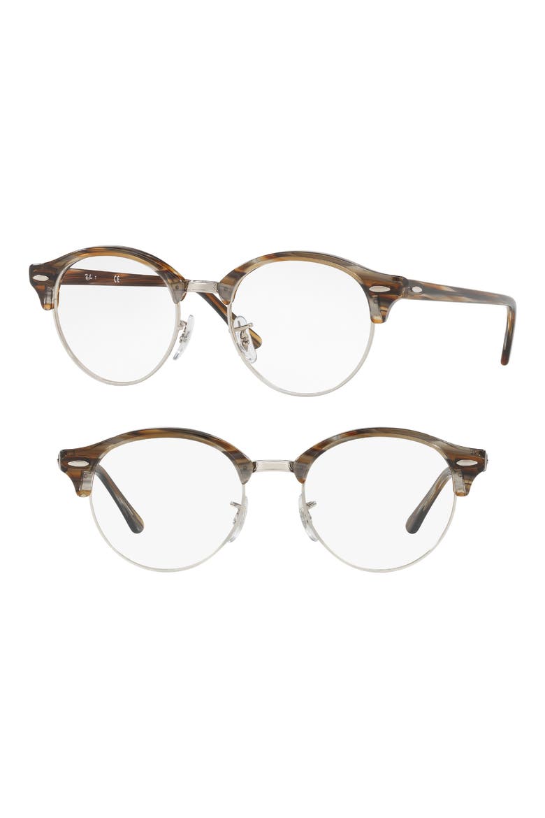 4246V 49mm Optical Glasses, Main, color, STRIPED GREY