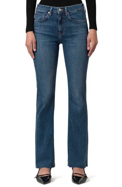 Maria Stretch Bootcut Jeans (Mid Brushed Flex Blue)