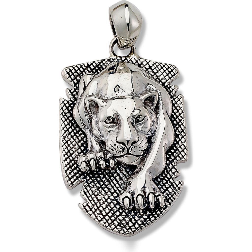 Samuel B. Silver Dog Tag Pendant In Silver