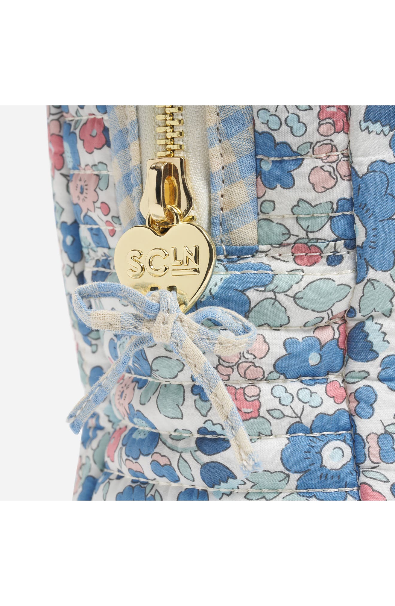 Stoney Clover Lane x Liberty Large Quilted Cotton Pouch, Alternate, color, Betsy