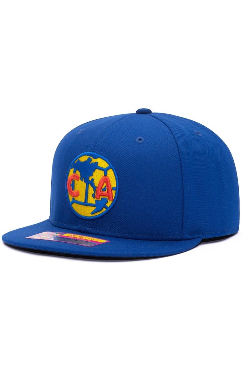 FAN INK Men's Blue Club America 105th Anniversary Snapback Hat, Alternate, color,