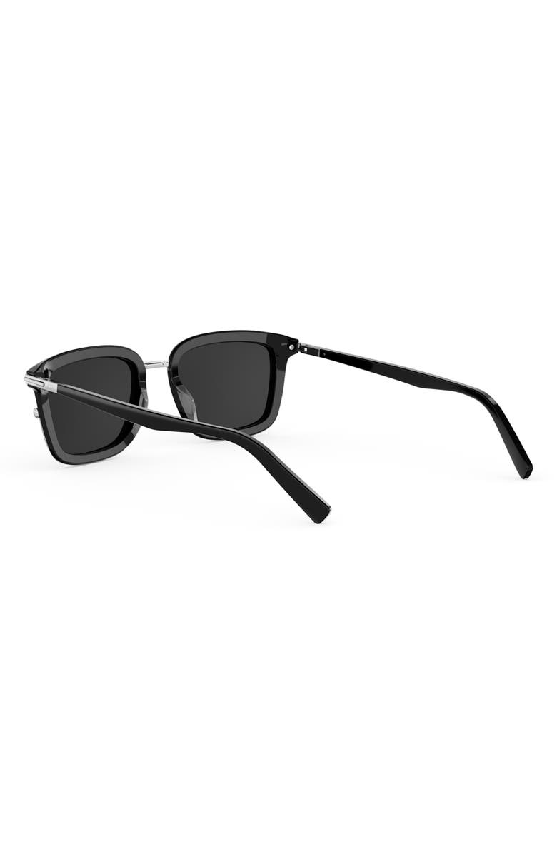 DIOR Blacksuit S18U 53mm Square Sunglasses, Alternate, color, Shiny Black / Smoke