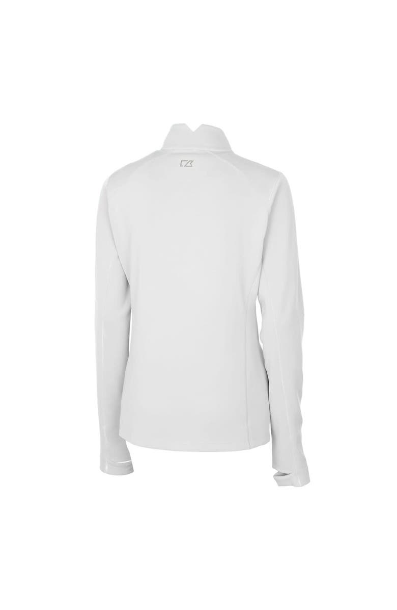 Cutter & Buck Women's Cutter & Buck White Southern Illinois Salukis Traverse Stretch Quarter-Zip Pullover Top, Alternate, color, 