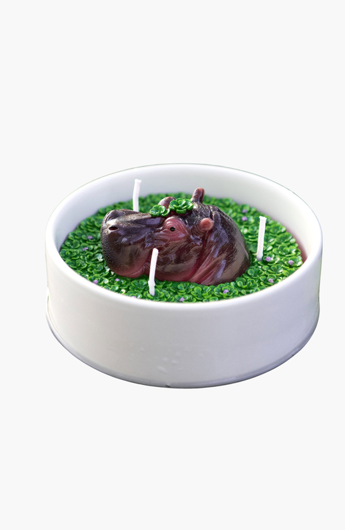 Southlake Gifts Hippo Aromatherapy Scented Candle Bowl In Multi