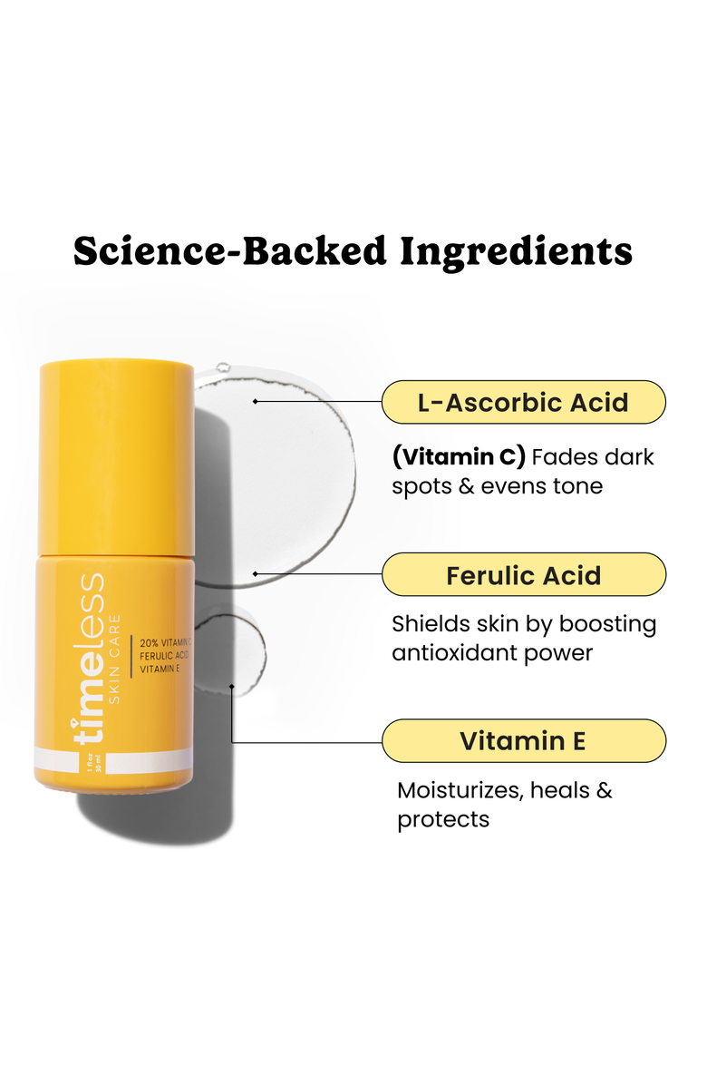 Timeless Skin Care 20% Vitamin C + E Ferulic Acid Serum, Alternate, color, 1Oz