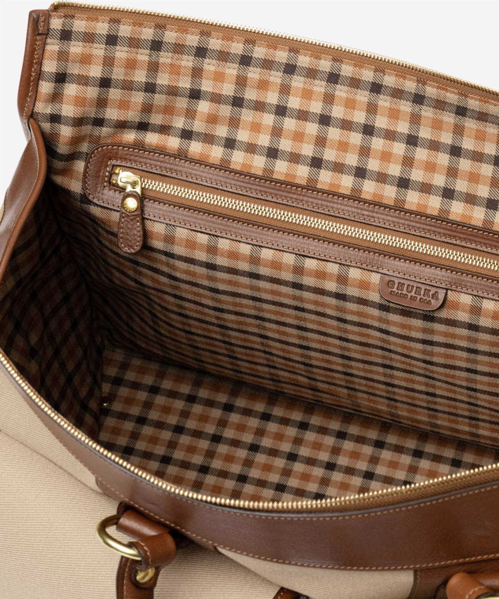 Express No. 2, Alternate, color, Khaki Twill / Vintage Chestnut