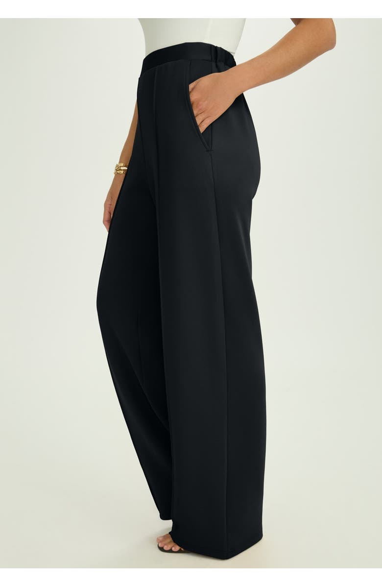 Jessica London Perfectease Wide Leg Pant, Alternate, color, Black