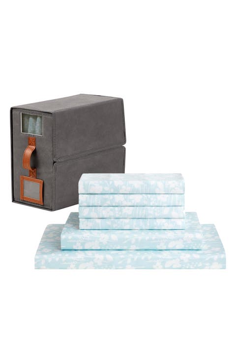 Solid Satin Deep Pocket 6-Piece Sheet Set